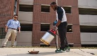 PUTTING OUT FIRES USING SOUND | SKYSAVER RESCUE BACKPACKS